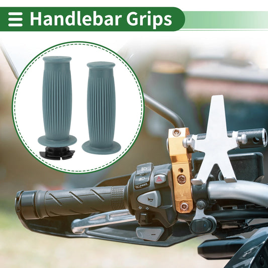 7/8 22mm Hand Grips Cover for Motorcycle Handle Bar Throttle Gray Blue