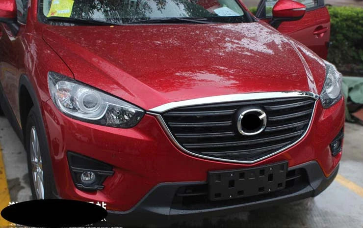 Front Engine Protector Molding Cover for Mazda CX-5 (2013-2016) Chrome ABS