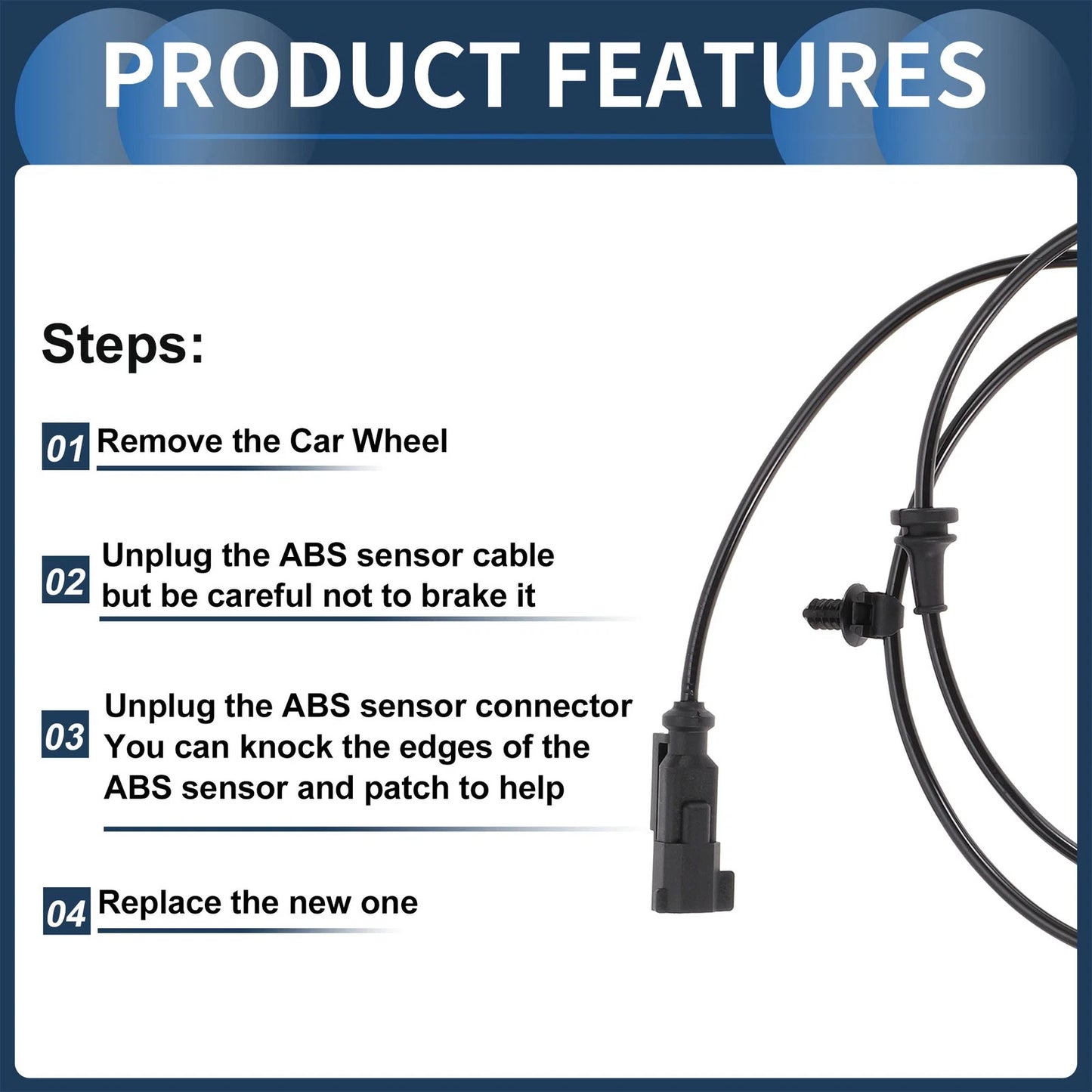 ABS Wheel Speed Sensor for Ford Taurus (2013-2019)