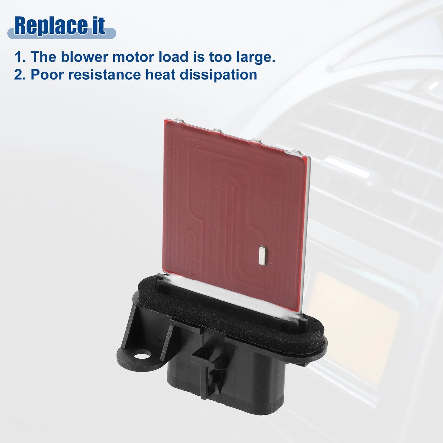HVAC Blower Motor Resistor Replacement for Chevrolet Cobalt Black White Red