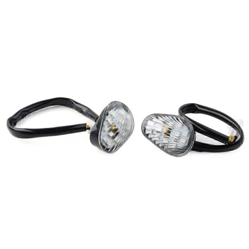 Clear LED Flush Mount Amber Turn Signal Lights for Yamaha YZF R1/R6 (2000-2023)