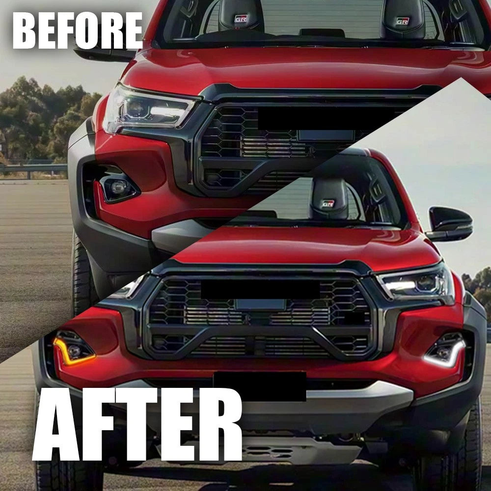 2-Color LED Fog Light w Turn Signal for Toyota Hilux GR (2023–2026)