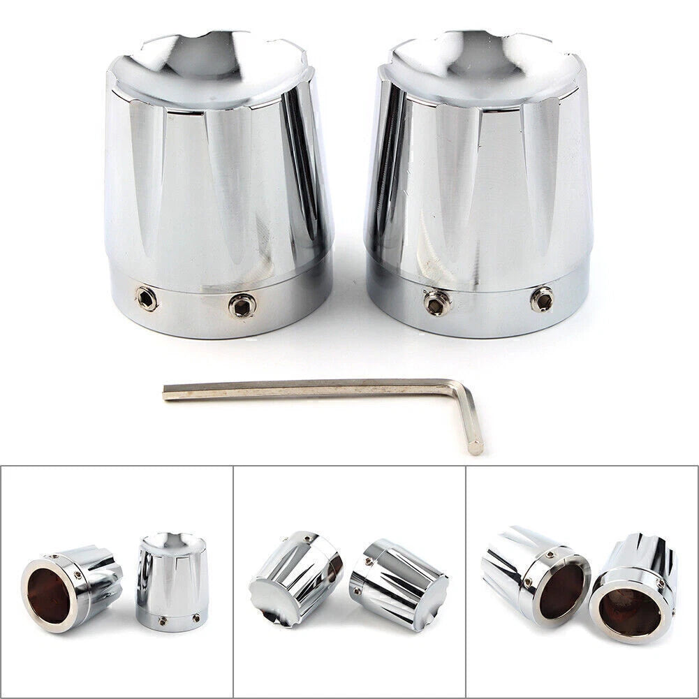 CNC Front Axle Nut Covers for Harley Dyna, Fatboy, Electra, Street Glide, Road King