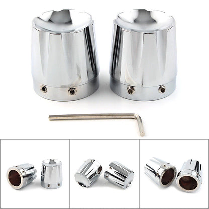 CNC Front Axle Nut Covers for Harley Dyna, Fatboy, Electra, Street Glide, Road King