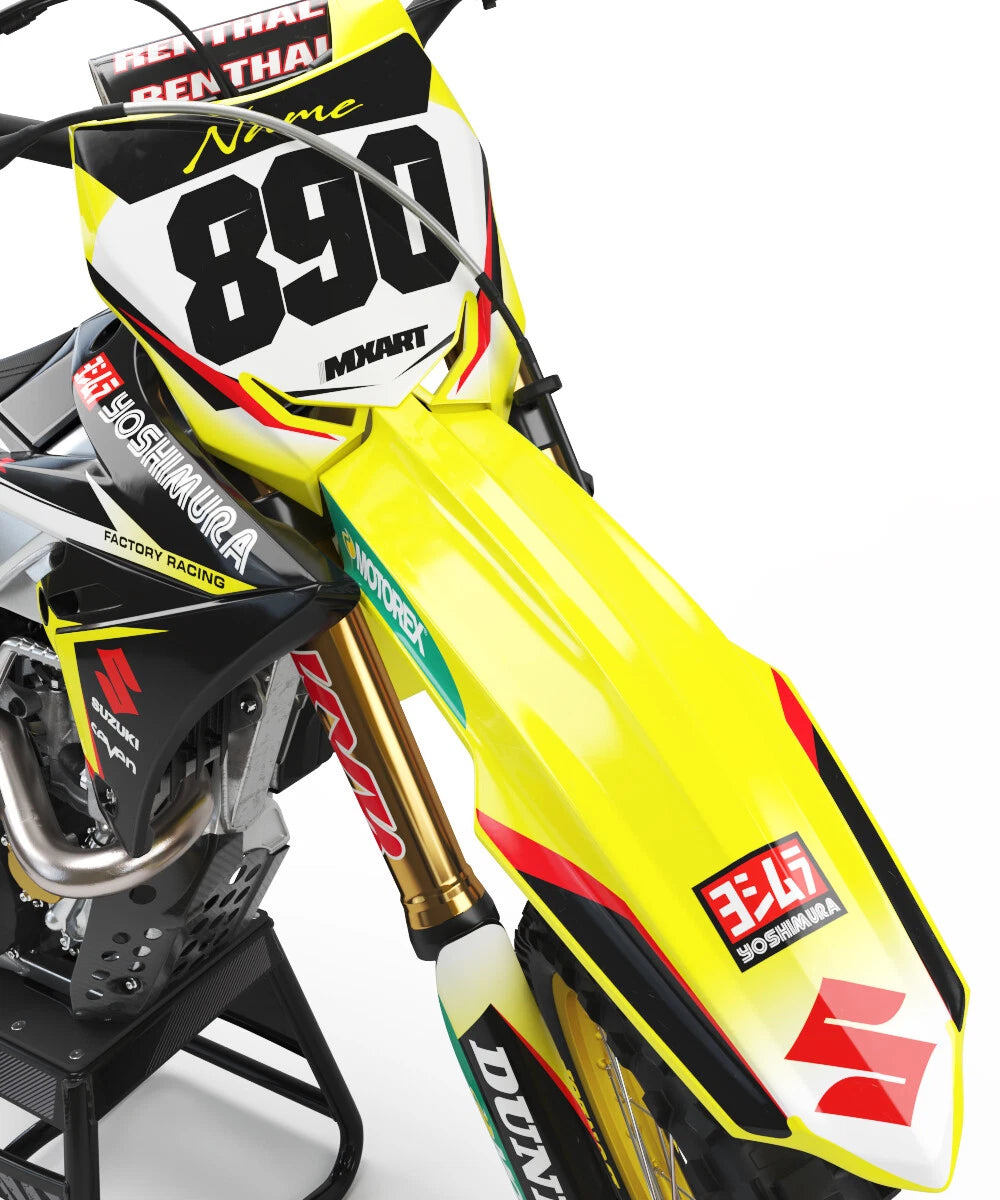 Custom Graphic Kit for Suzuki JR 50 FIRE STYLE Decals Stickers