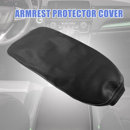 Center Console Armrest Cover for Toyota RAV4 Carbon Fiber Pattern Black Gray