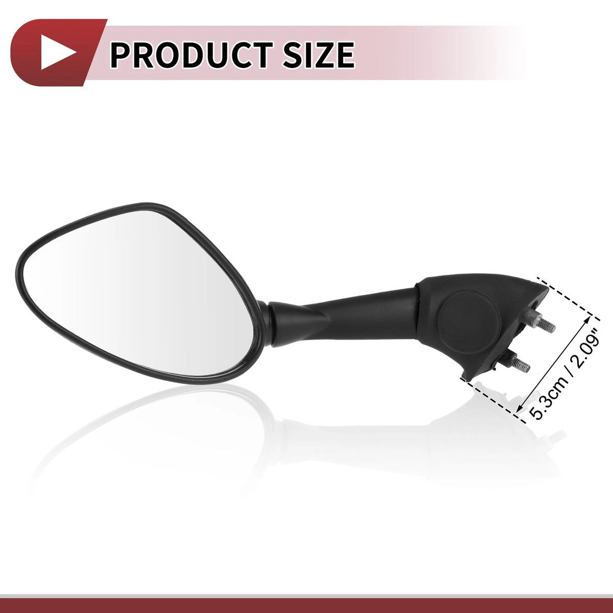 Motorcycle Rear View Mirrors for BMW S 1000RR 2010-2018 - Black Aluminum