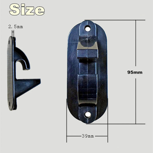 10x Tire Wheel Rim Hub Hook Garage Wall Mount Hanger Black ABS Max 22"