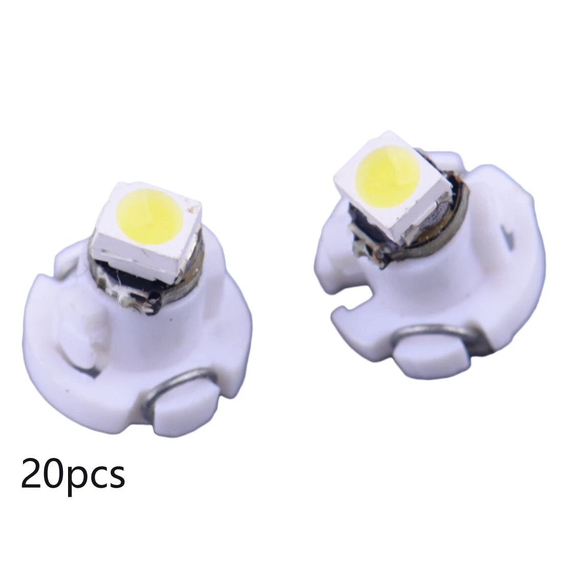 20 x White T3 Wedge LED Dashboard A/C Climate Control Light Bulbs