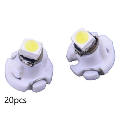 20 x White T3 Wedge LED Dashboard A/C Climate Control Light Bulbs