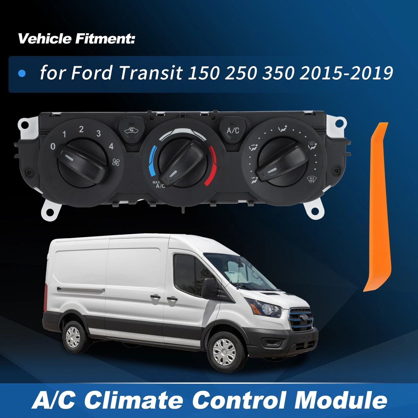 A/C Heater Climate Control Module for Ford Transit (2015-2019)
