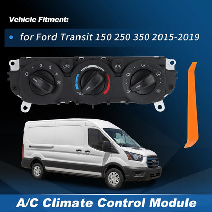 A/C Heater Climate Control Module for Ford Transit (2015-2019)