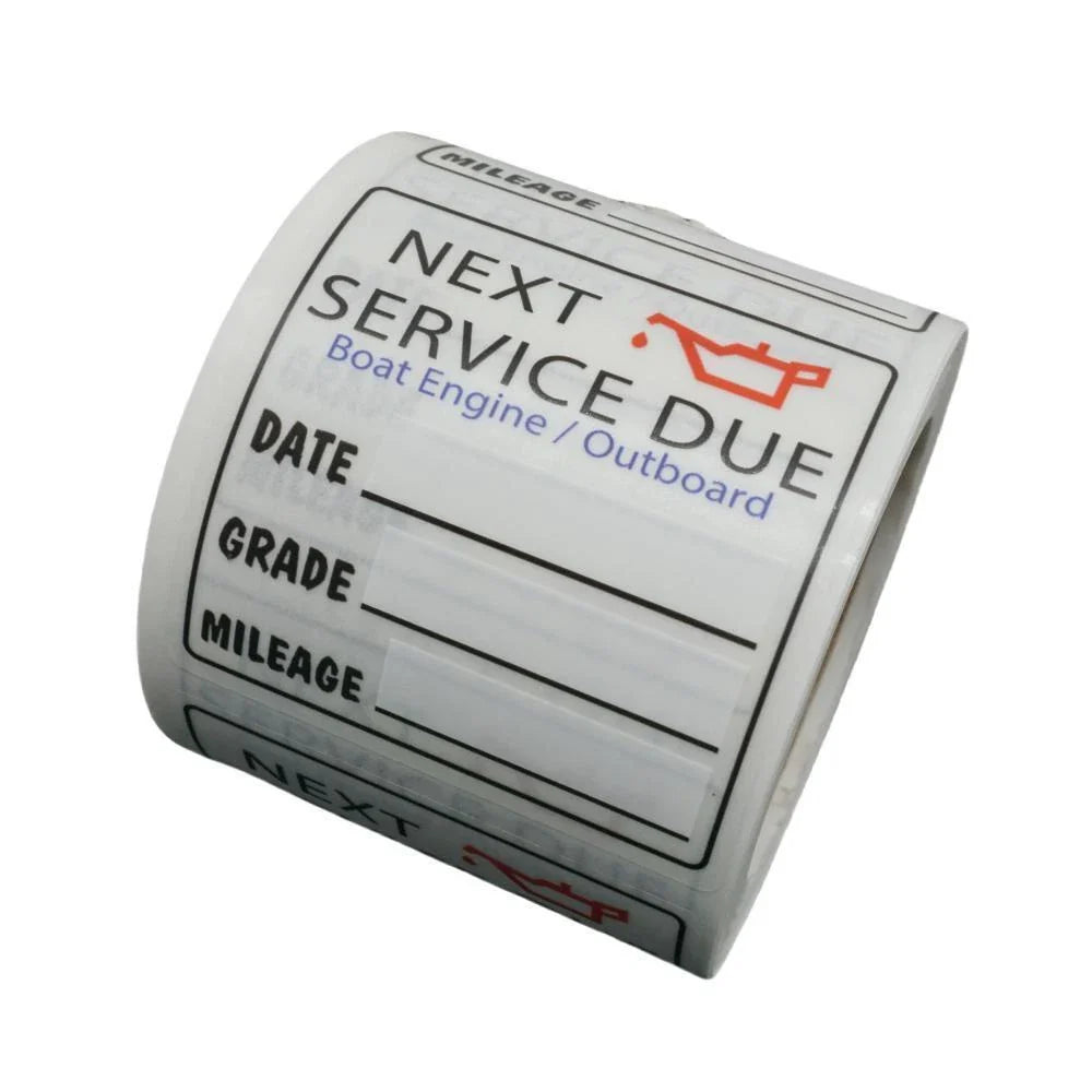 200pcs Oil Change Stickers Next Service Due Reminder Car Window Label