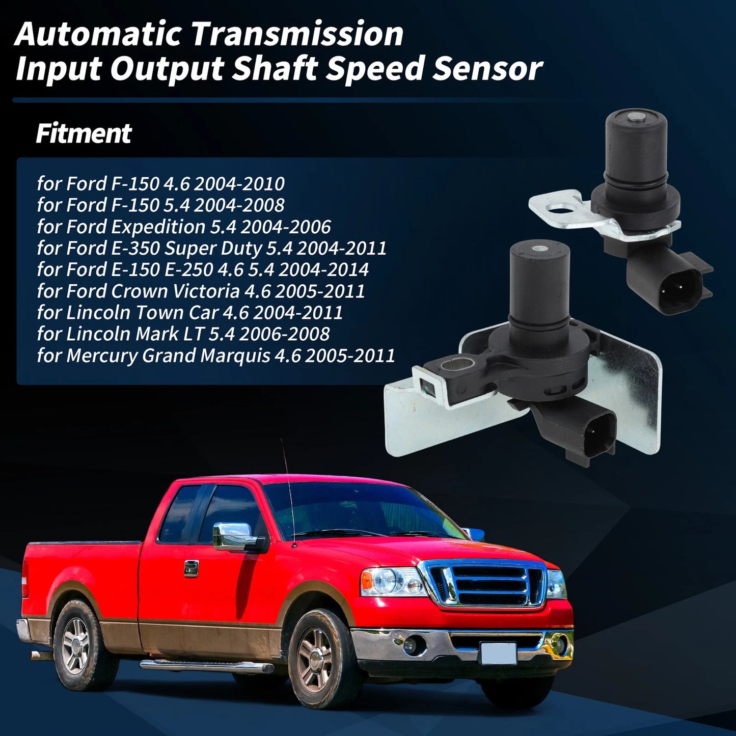 Transmission Input Output Speed Sensor for Ford F-150 4.6 (2004-2010)
