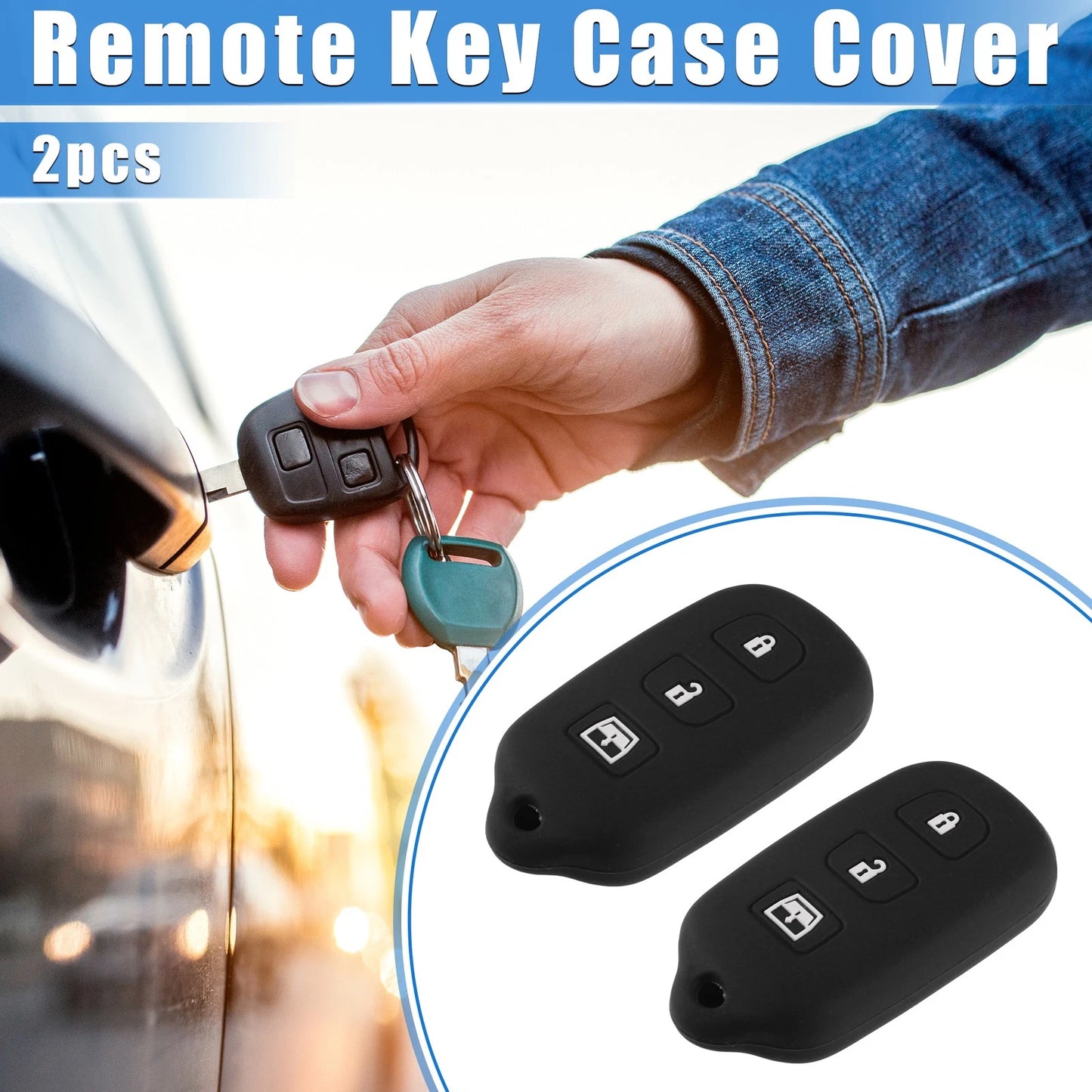 2 x Remote Key Fob Case for Toyota 4Runner Sequoia