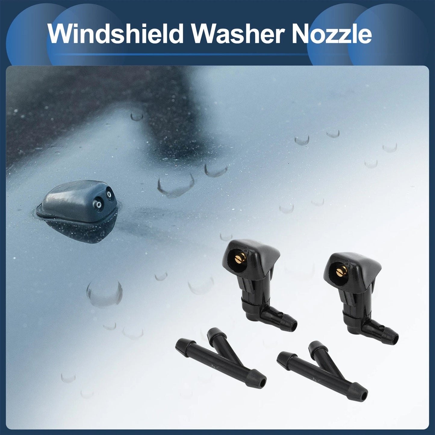 Windshield Washer Nozzle & Hose Connector for Honda Civic (2016-2023)