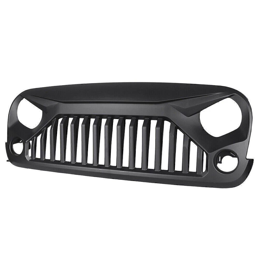Angry Bird Front Grille for Jeep Wrangler JK 2007-2017 Upgrade Matte Black