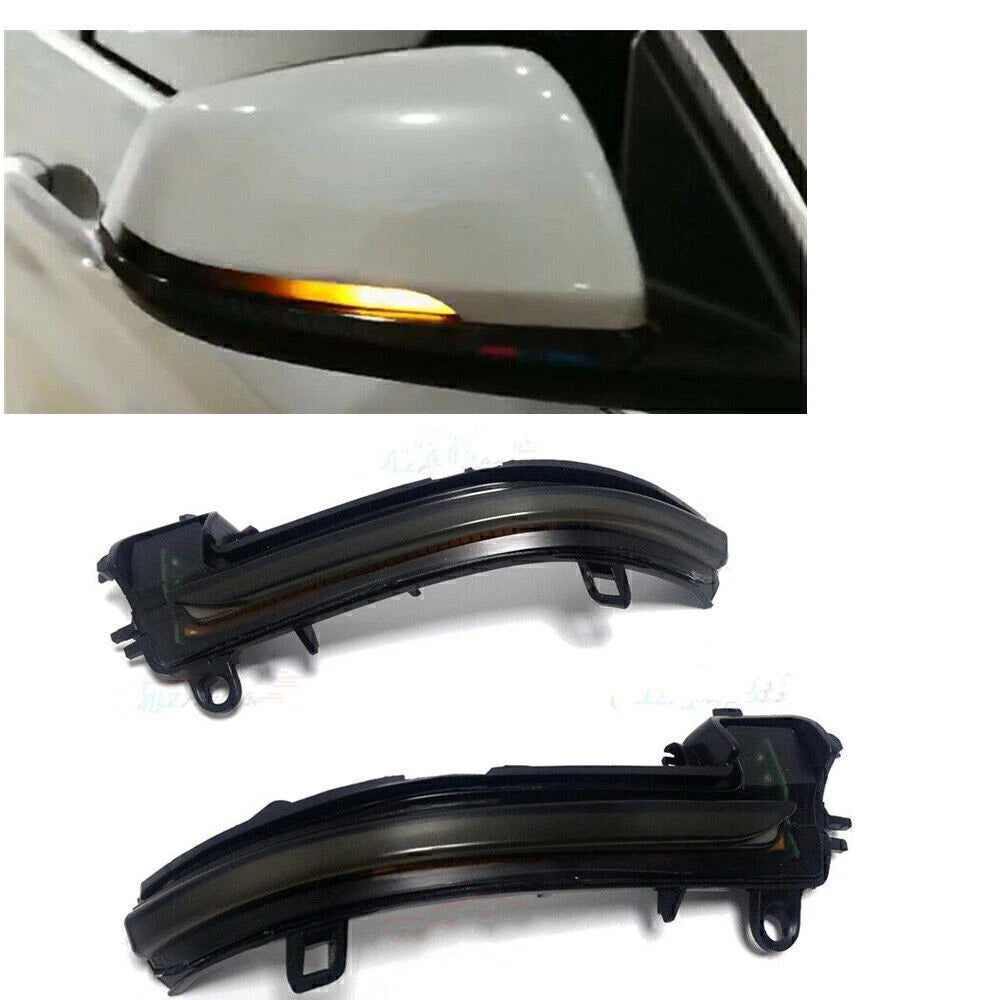 Smoked LED Side Mirror Turn Signal Light for BMW 1 2 3 4 Series (2012-2023)