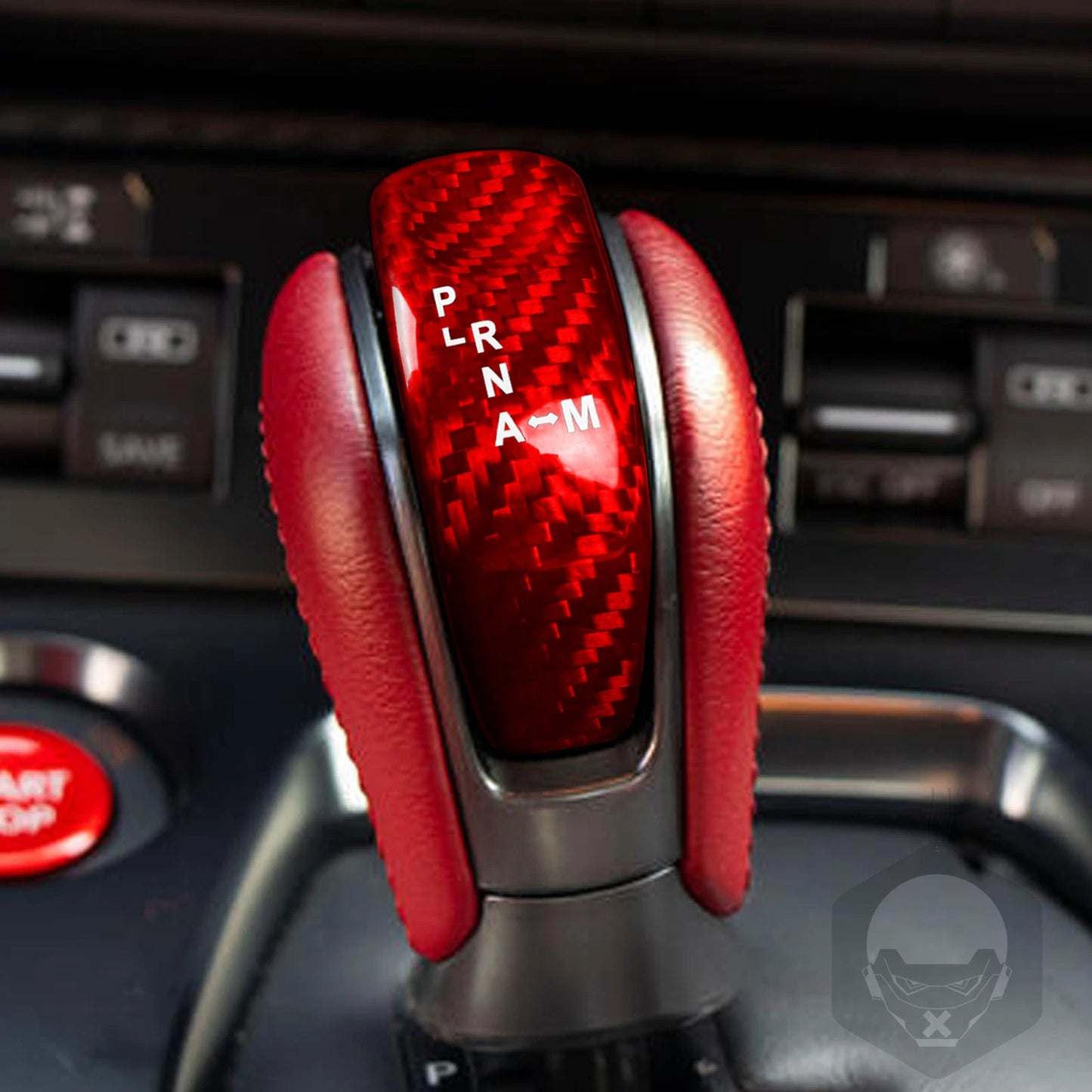 Gear Shift Knob Cover Trim for Nissan GTR R35 (2017-2022) Red 1x