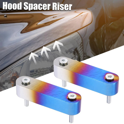 Car Hood Vent Spacer Riser Kit for Honda Civic CRX & Acura Integra Multicolor