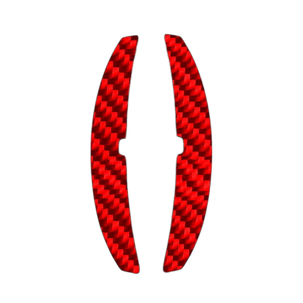 Red Steering Wheel Shifter Paddle Extensions for Porsche Macan 911 Panamera