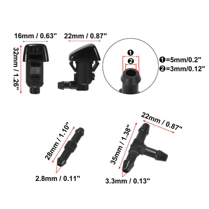 Front Windshield Washer Nozzles for Jeep Commander (2006-2010)