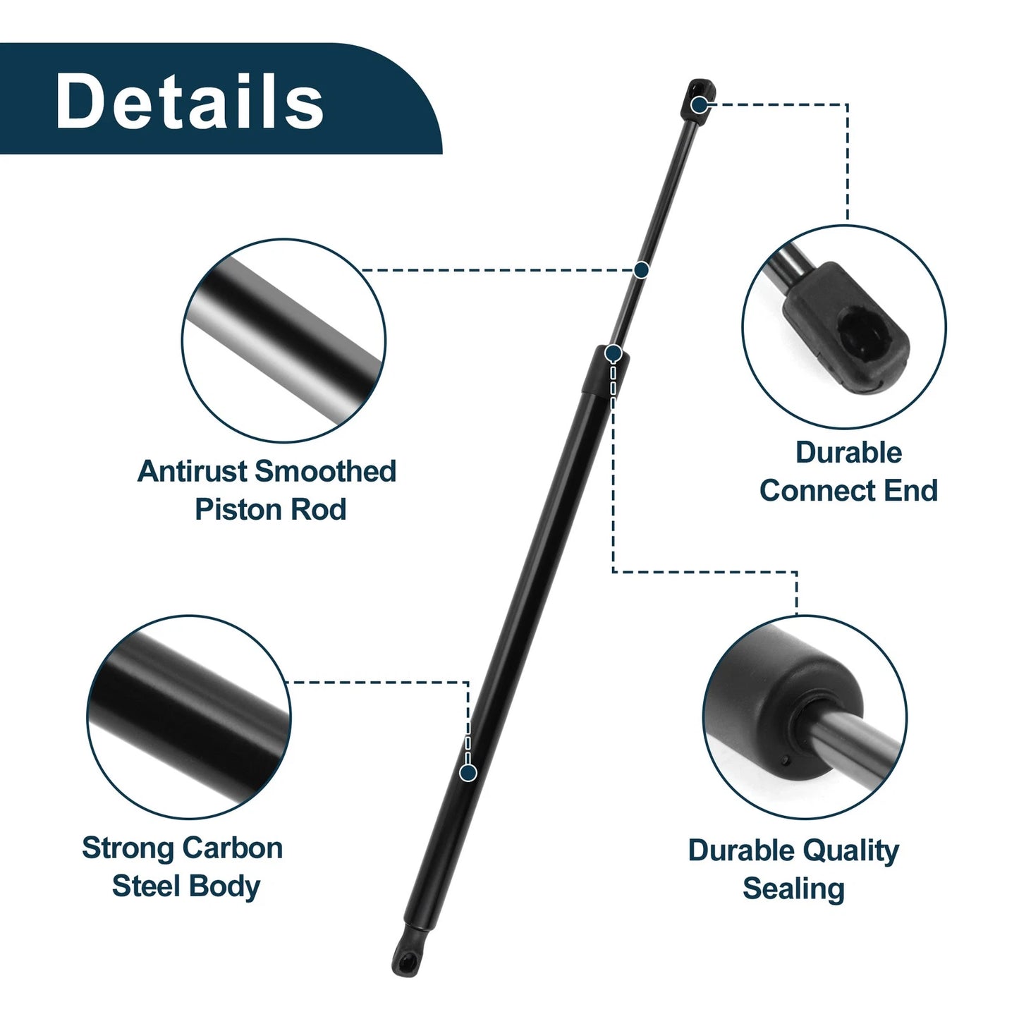 Rear Hatch Lift Supports Struts Gas Springs for Ford Flex (2009-2019)