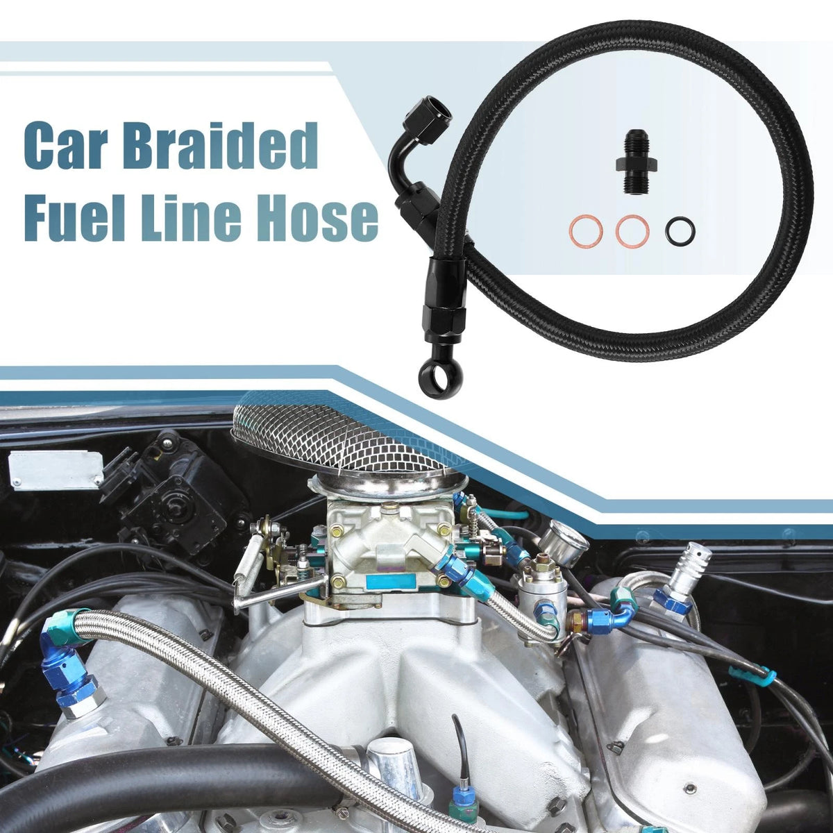 Braided Fuel Line for Honda Accord, Civic, Acura Integra (B/D Series)