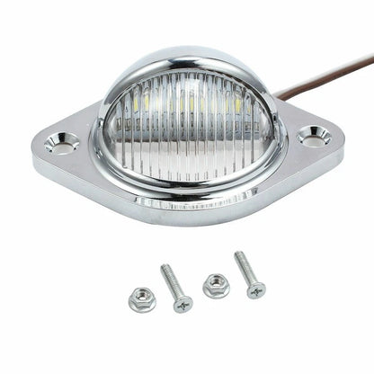 Universal White LED License Plate Lights for Car Truck SUV RV