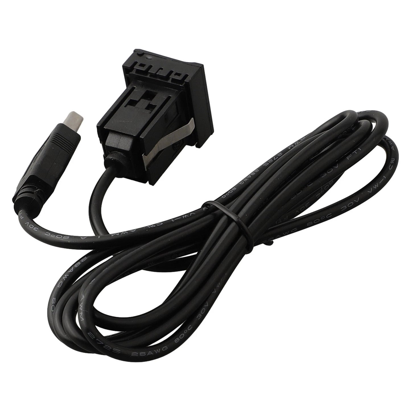 Dual USB Flush Mount Car Dash AUX & USB Port Panel for Easy Installation