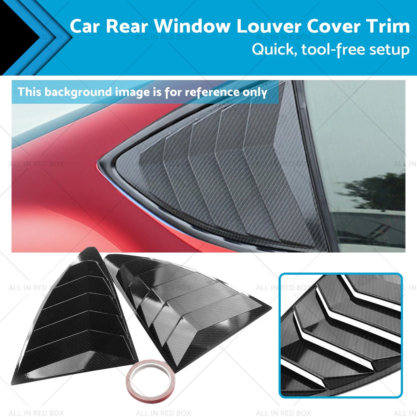 Rear Window Louver Cover Trim for Toyota 86/Subaru BRZ (2013-2019)