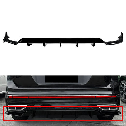 Glossy Black Rear Bumper Splitter Lip for VW Tiguan (2021-2023)