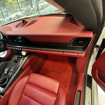 Gloss Carbon Fiber Dashboard Vent Trim for Porsche 911 992 (2019-2024)