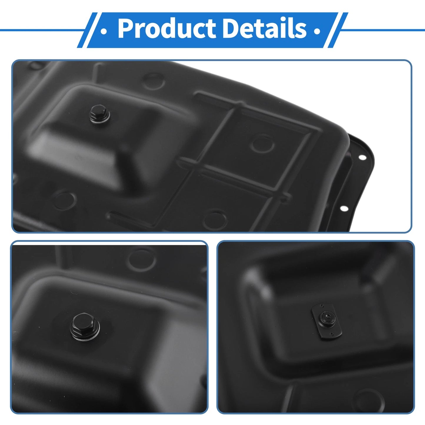 Engine Oil Pan for Ford Expedition 2011-2017 - 1 x Black Iron