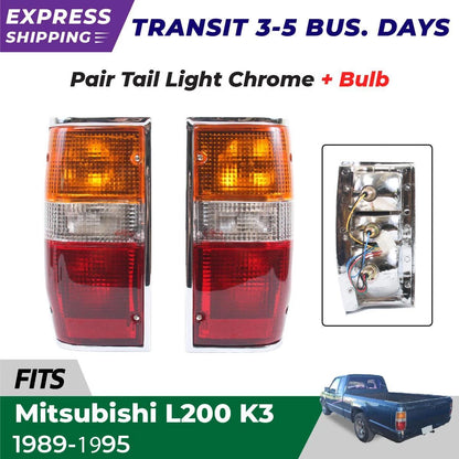 Tail Light Rear Lamp CH Pair Fits Mitsubishi L200 Triton Pickup UTE 1986-96 D06