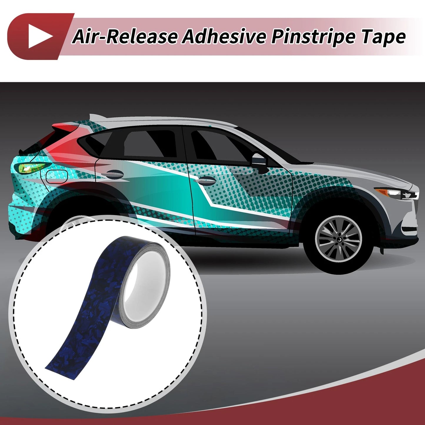 Pinstripe Tape 40mmx8.5m Pinstripe Tape for Car Motorcycle and Boat