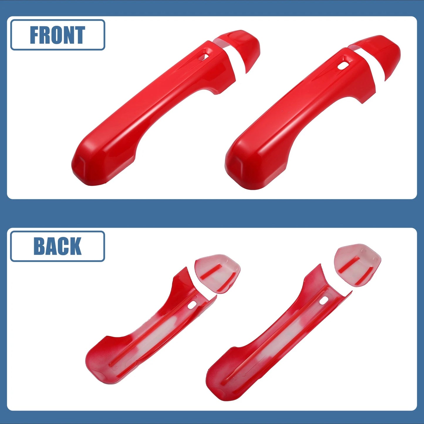 Automotive Door Handle Cover Trim for Jeep Wrangler JL JLU (2018-2023)