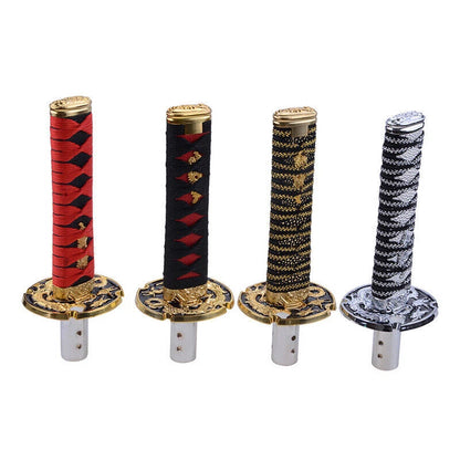 15cm Samurai Sword Shift Knob for SUV with 3 Adapters - Universal Silver