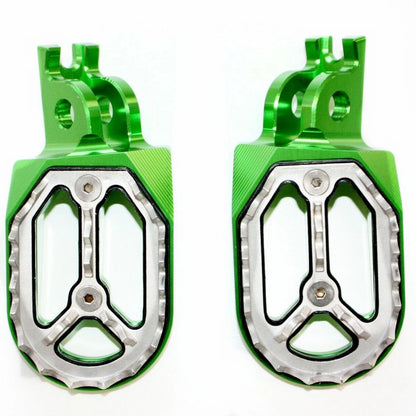 CNC Green Stainless Foot Pegs for Honda CRF250 Motorcycle (2004-2023)