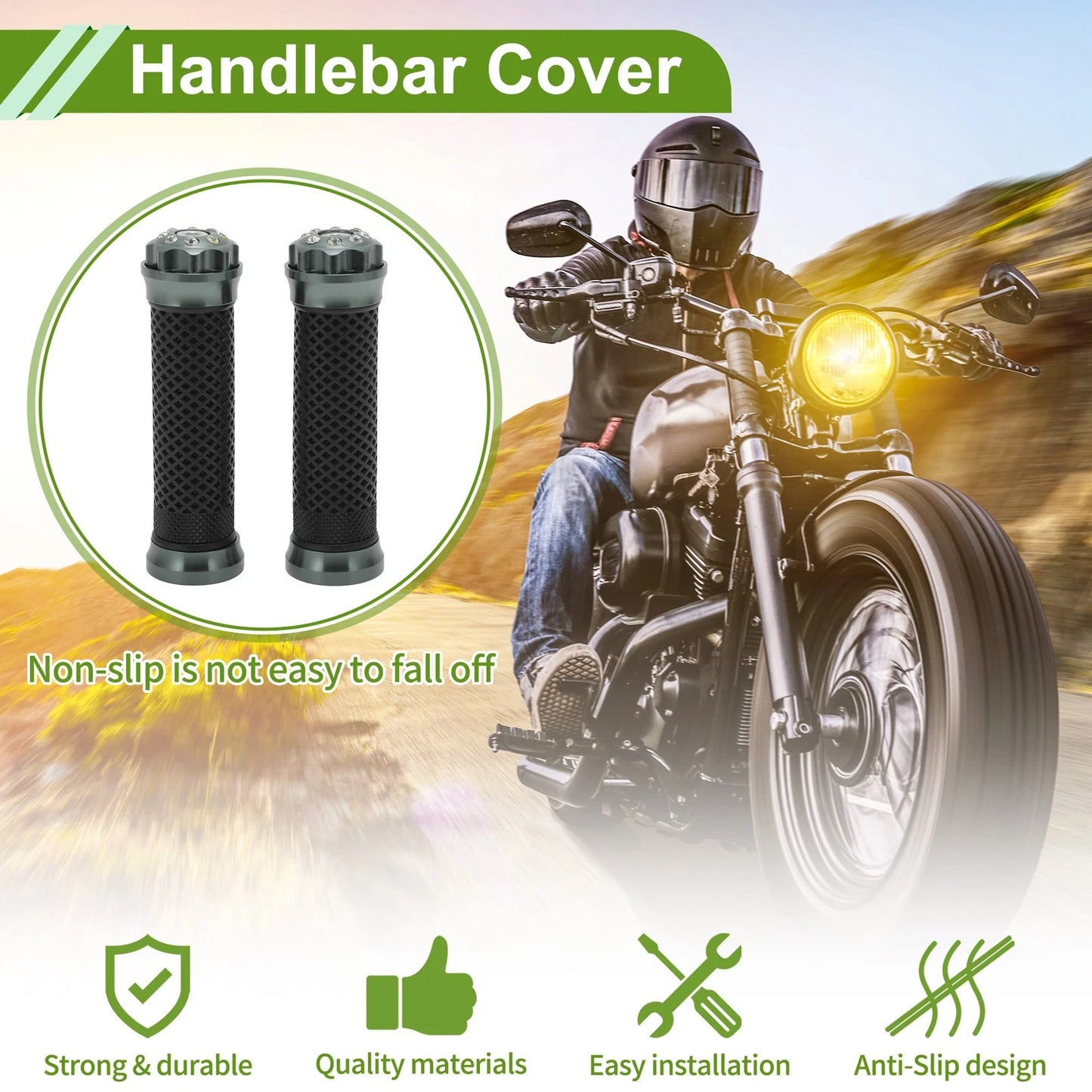 7/8 22mm Motorcycle Hand Grips Cover for Make Model