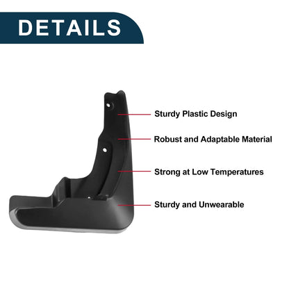 Mud Flaps Splash Guards / 1 Set / Mud Guards for Toyota Venza (2013–2016)