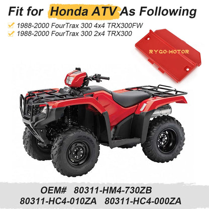 Battery Cover Red for Honda Fourtrax 300 (1988–2000)