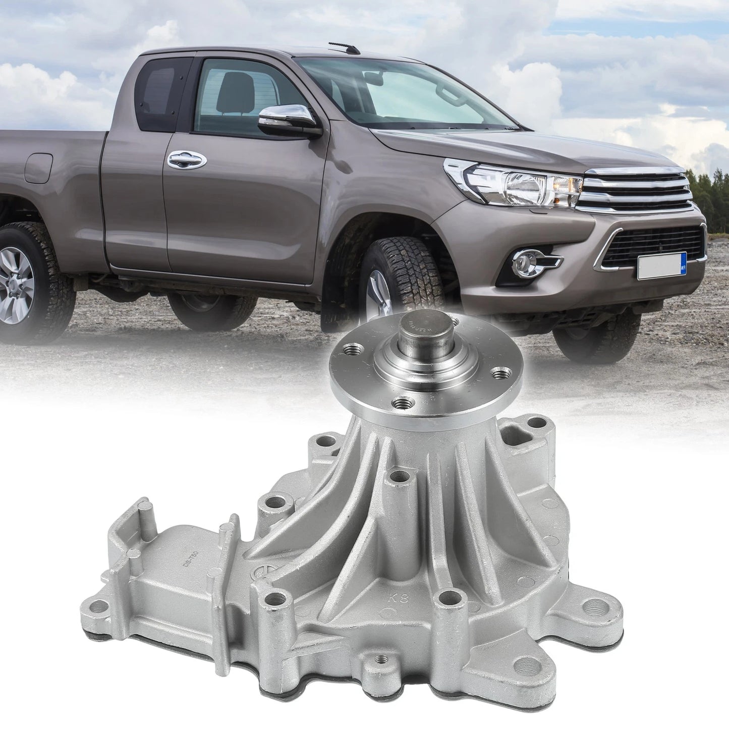 Water Pump with Gasket Kit for Toyota Fortuner (2004-2016)