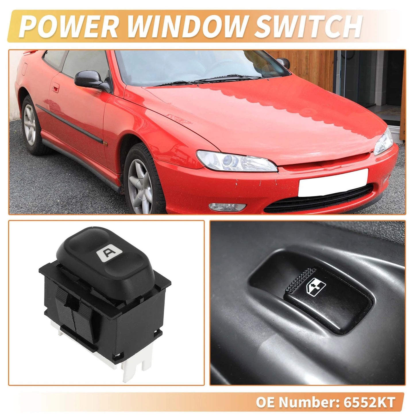 Power Window Switch for Peugeot 406 Partner (1996-2007)