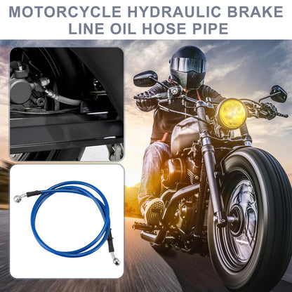 Brake Line / 51.18in / 10mm ID / Oil Hose Cable Blue for Motorcycle