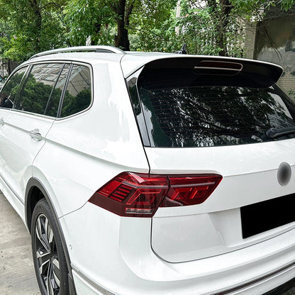 2 x Gloss Black Rear Window Spoilers for VW Tiguan Rline (2017-2023)