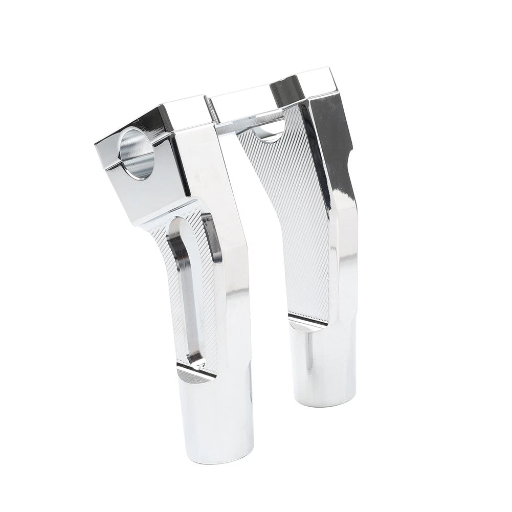 6" Chrome Pullback Handlebar Risers Clamp for Harley 1" Handlebar