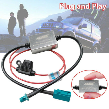 Inline Antenna Booster for Car 12V FM&AM Radio