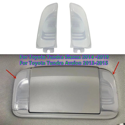 Front Sun Visor Vanity Mirror Lamp Light Cap for Toyota Tundra Sienna Avalon
