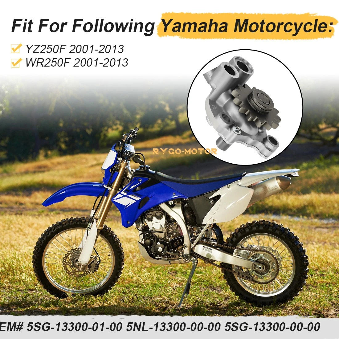 Oil Pump Assembly for Yamaha YZ250F WR250F (2001–2013)